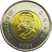 Effigie de Charles III sur une pièce canadienne