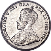 Effigie de George V sur une pièce canadienne