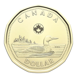 Revers du 1 dollar — huard