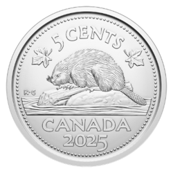 Revers du 5 cents — castor